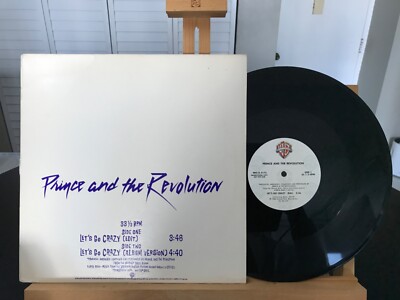 PRINCE AND THE REVOLUTION LET S GO CRAZY WARNER BROS. PRO-A-2173 12  PROMO USA