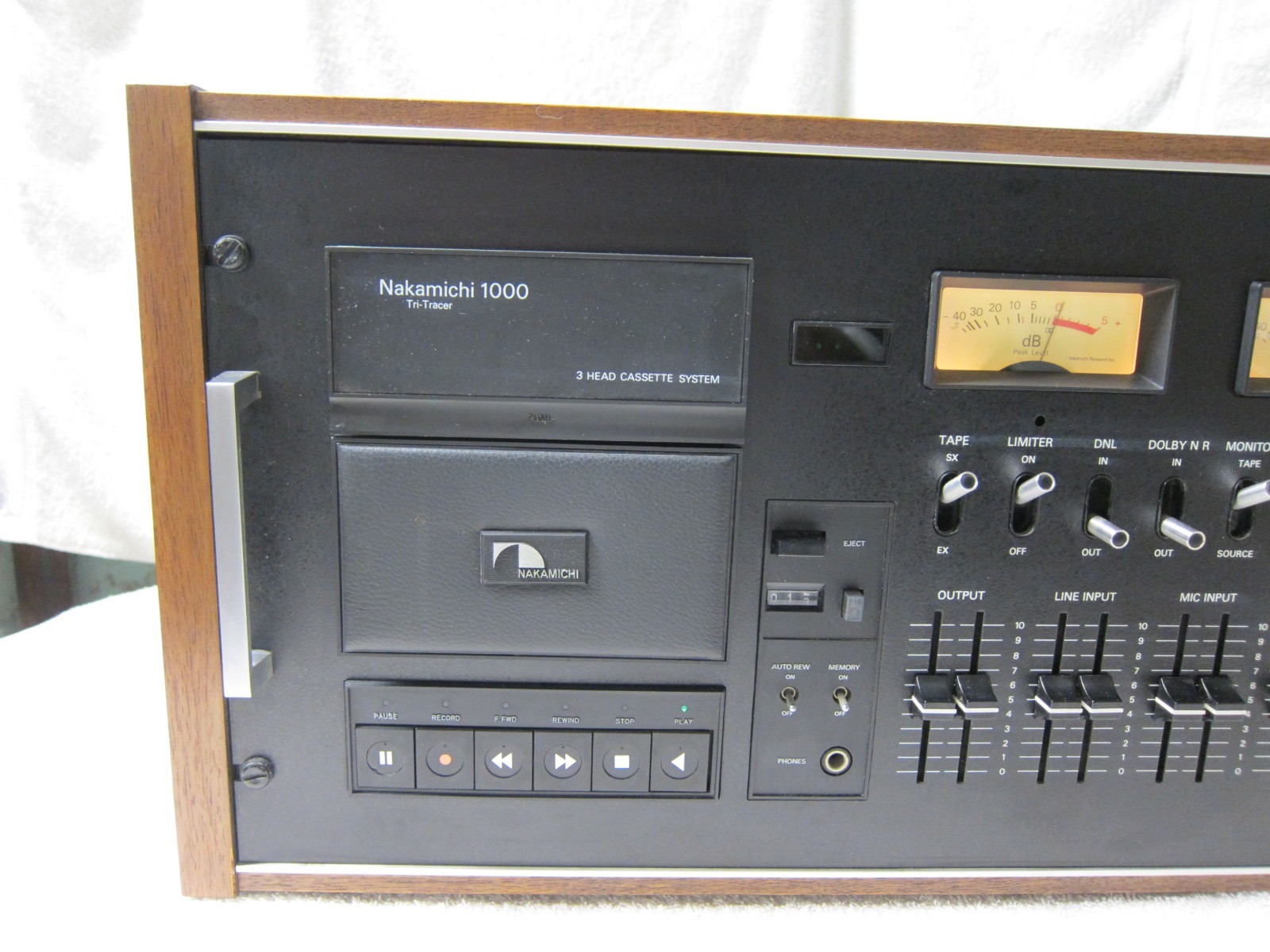 NAKAMICHI 1000 TRI-TRACER 3 HEAD CASSETTE DECK, ACCESSORIES, BOX, MANUALS, NICE