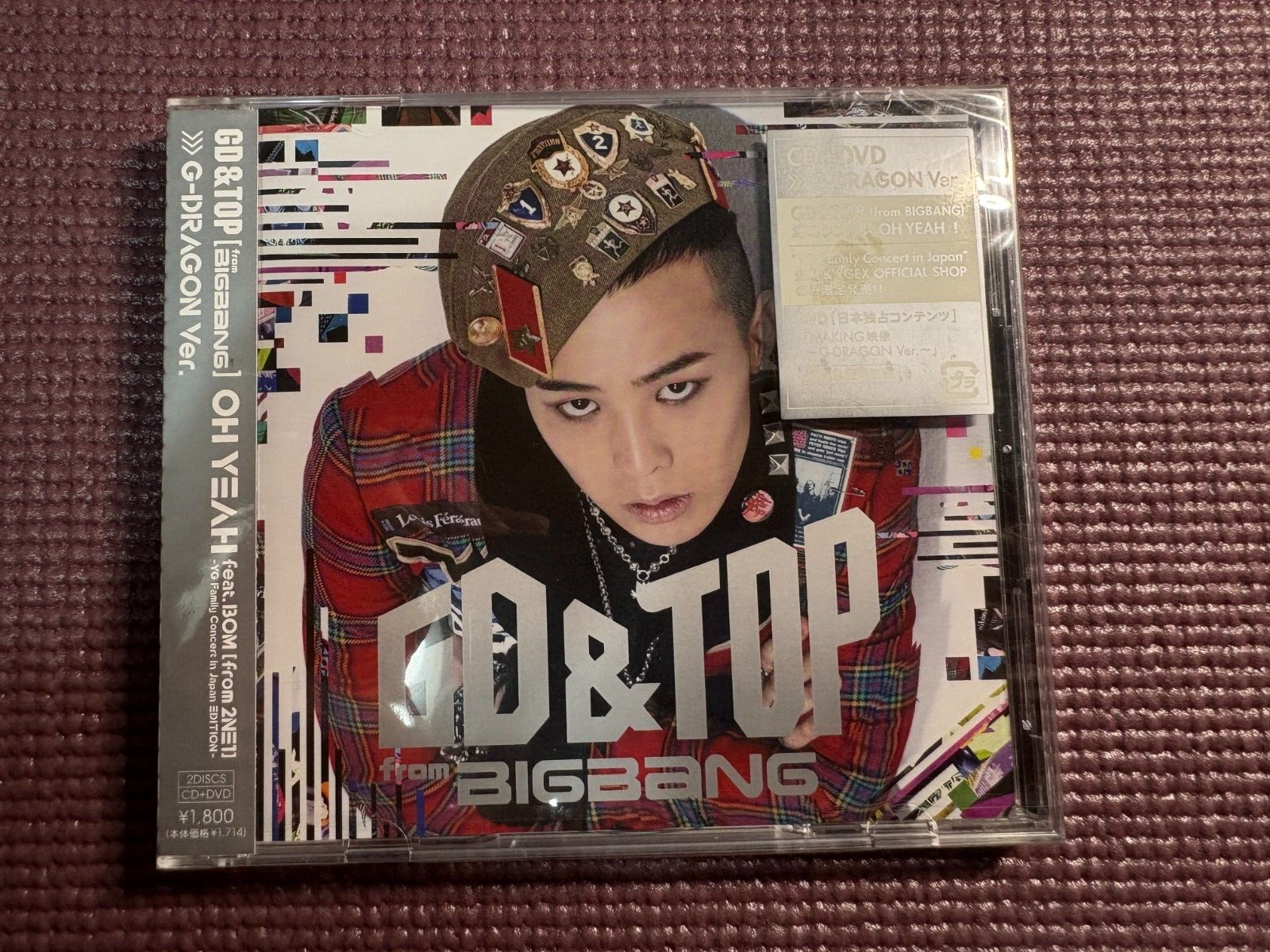 BIGBANG GD & TOP from BIGBANG OH YEAH G-DRAGON Ver. CD/ DVD BIGBANG GD & TOP from BIGBANG OH YEAH G-DRAGON Ver. CD/ DVD