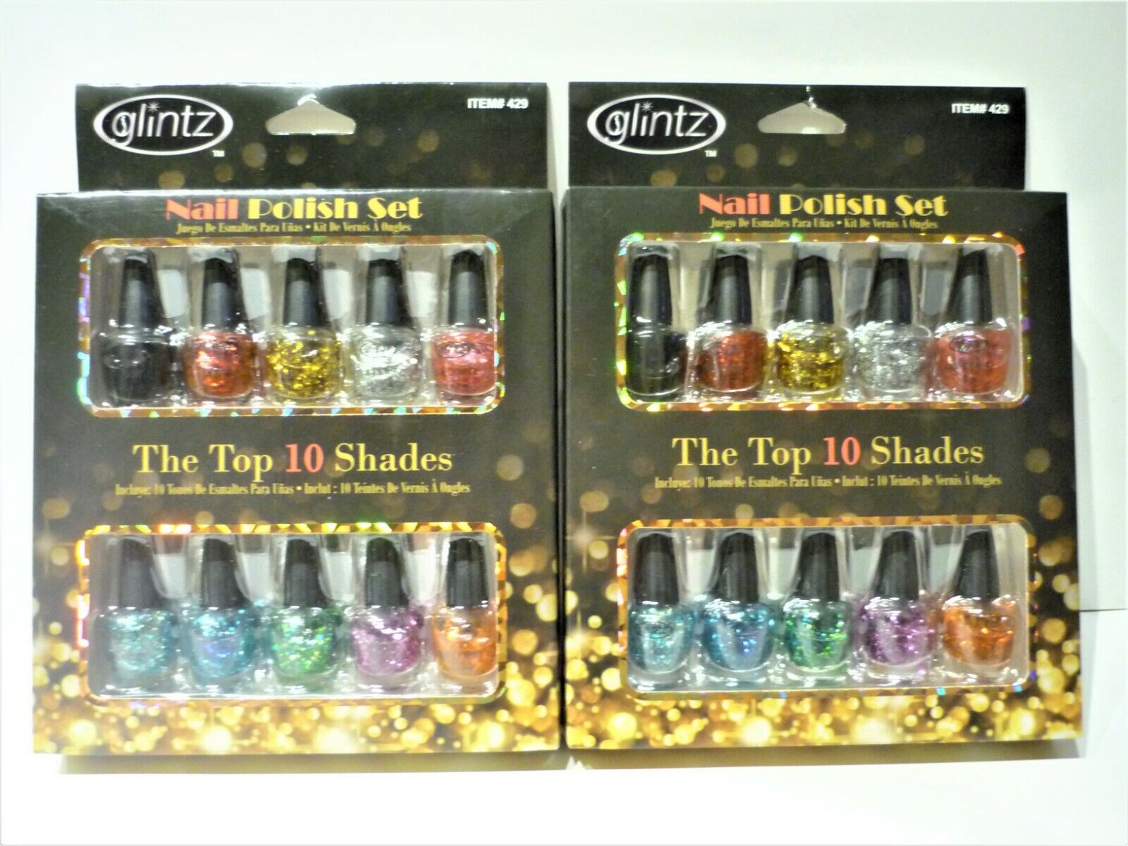 2 x Lot Glintz Nail Polish Set The Top 10 Shades 20 Total 2 x Lot Glintz Nail Polish Set The Top 10 Shades 20 Total