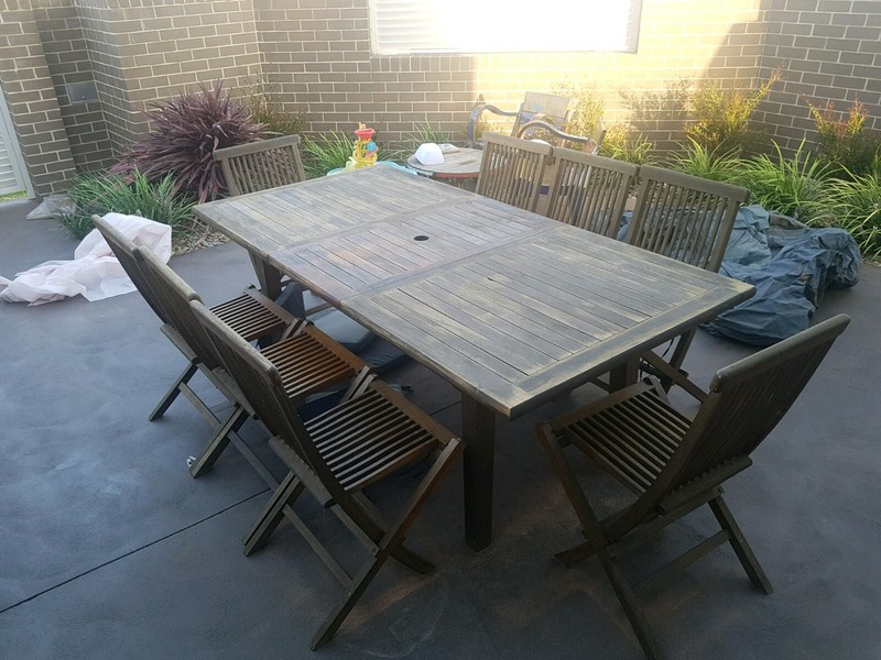 8 Seater Outdoor Extension Teak Dining Table Other Furniture