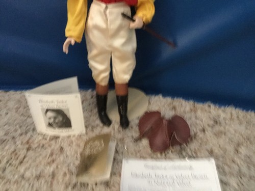Franklin Mint Doll Elizabeth Taylor as Velvet Brown in National Velvet W/cert.