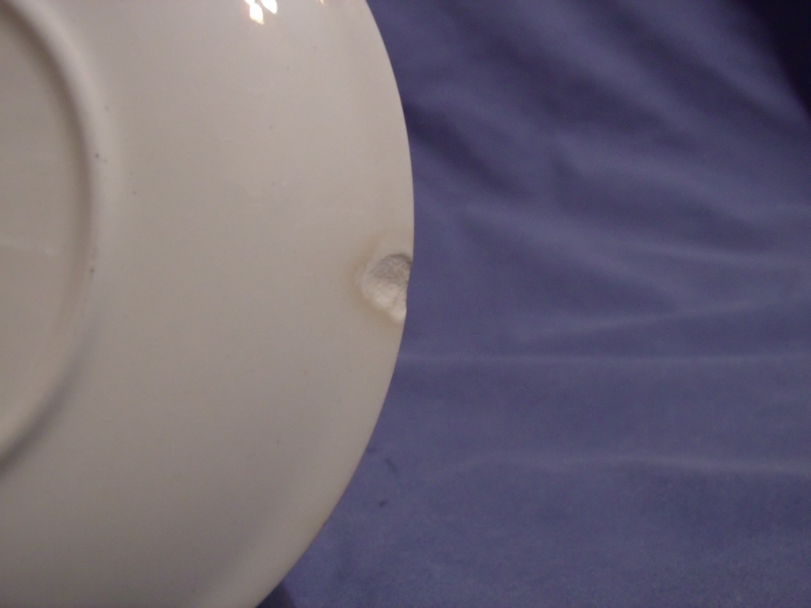 Paden City pottery bread and butter plate ivy chipped