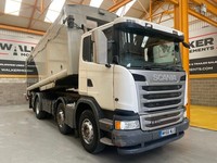 SCANIA G410 *EURO 6* 8X2 ALUMINIUM BULK BLOWER/TIPPER – 2017 – MV66 WLO