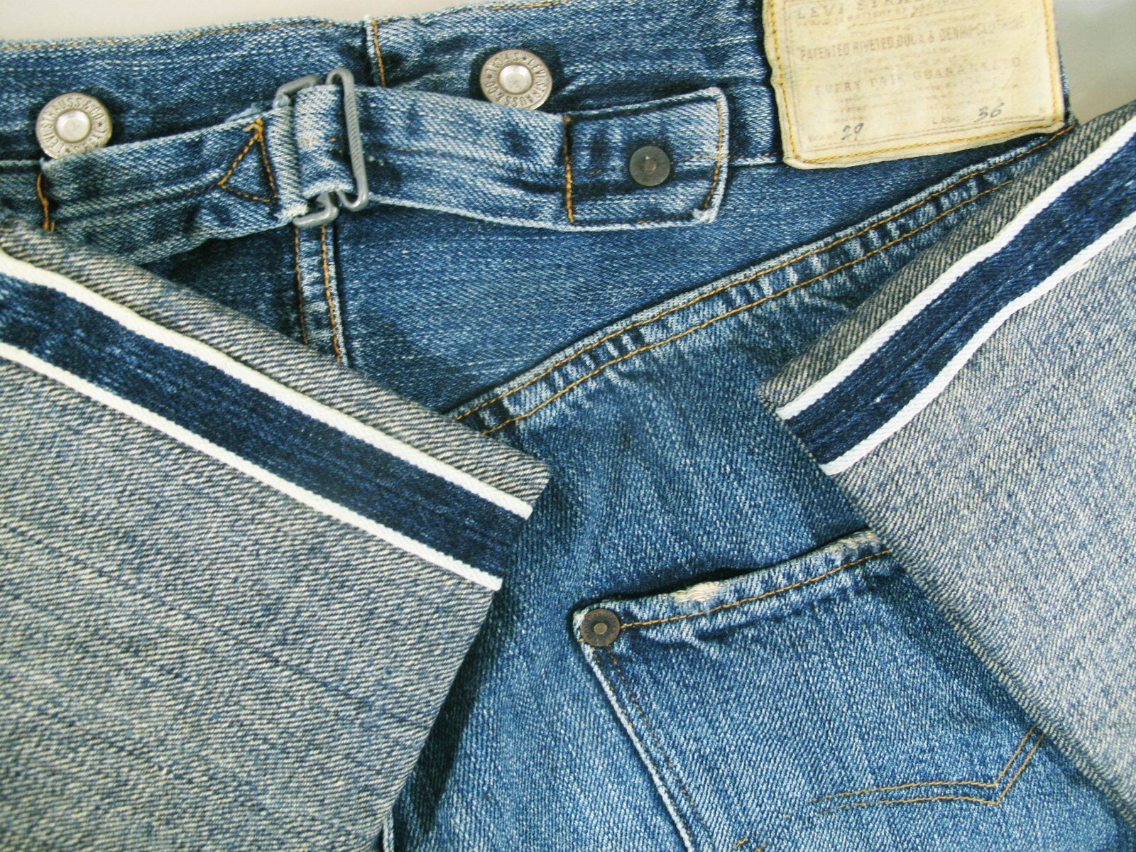 HOT VTG LVC Men's LEVI'S 125 SELVEDGE 555 SUSPENDER 201 HOT VTG LVC Men's LEVI'S 125 SELVEDGE 555 SUSPENDER 201