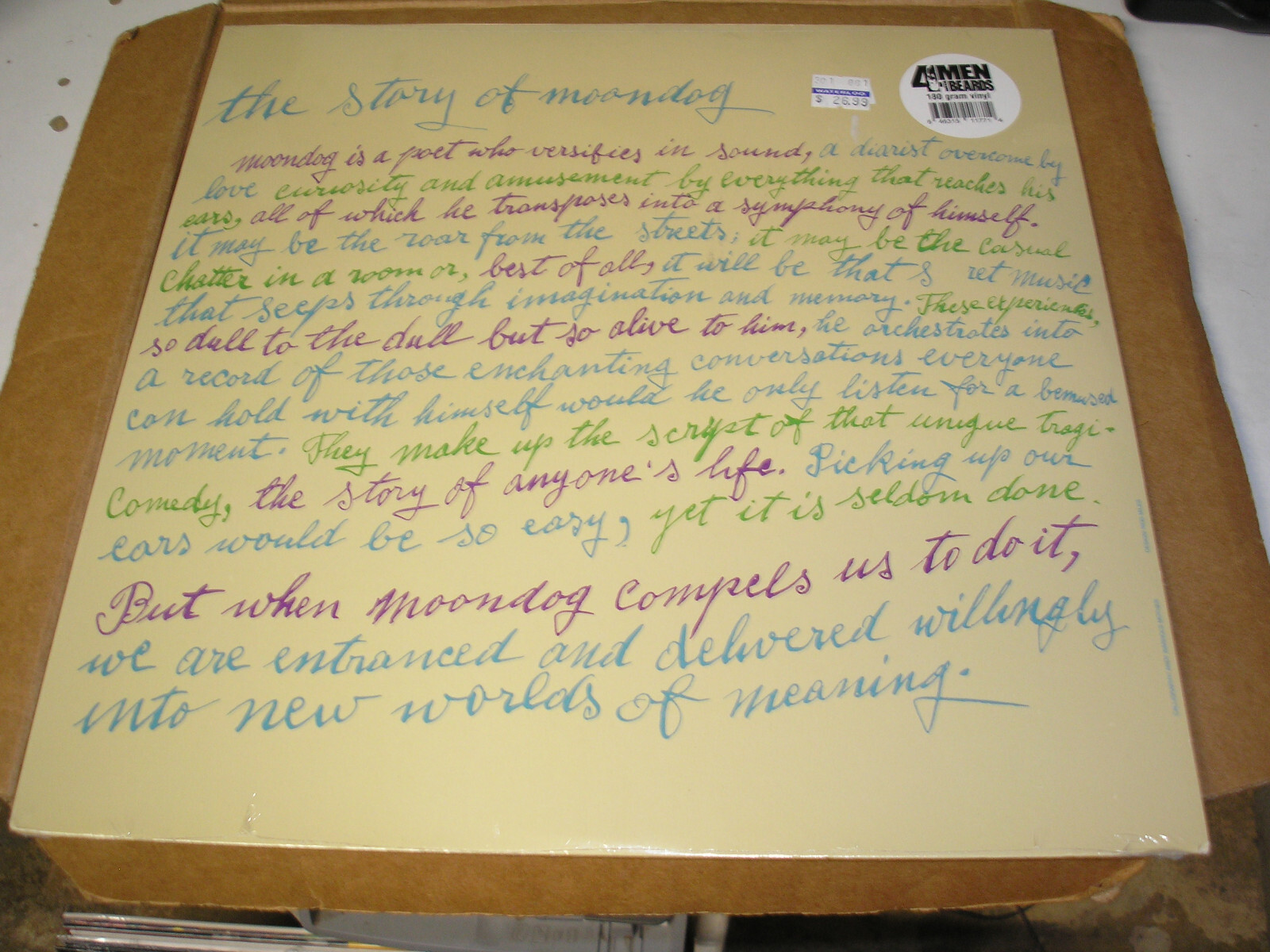 米LP Moondog The Story Of Moondog 4M177 4 Men With Beards /00260 $_57.JPG?set_id=880000500F