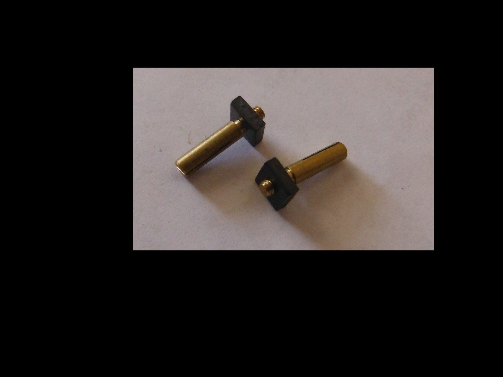 2 Clock Repair Slotted Suspension Studs with Nuts