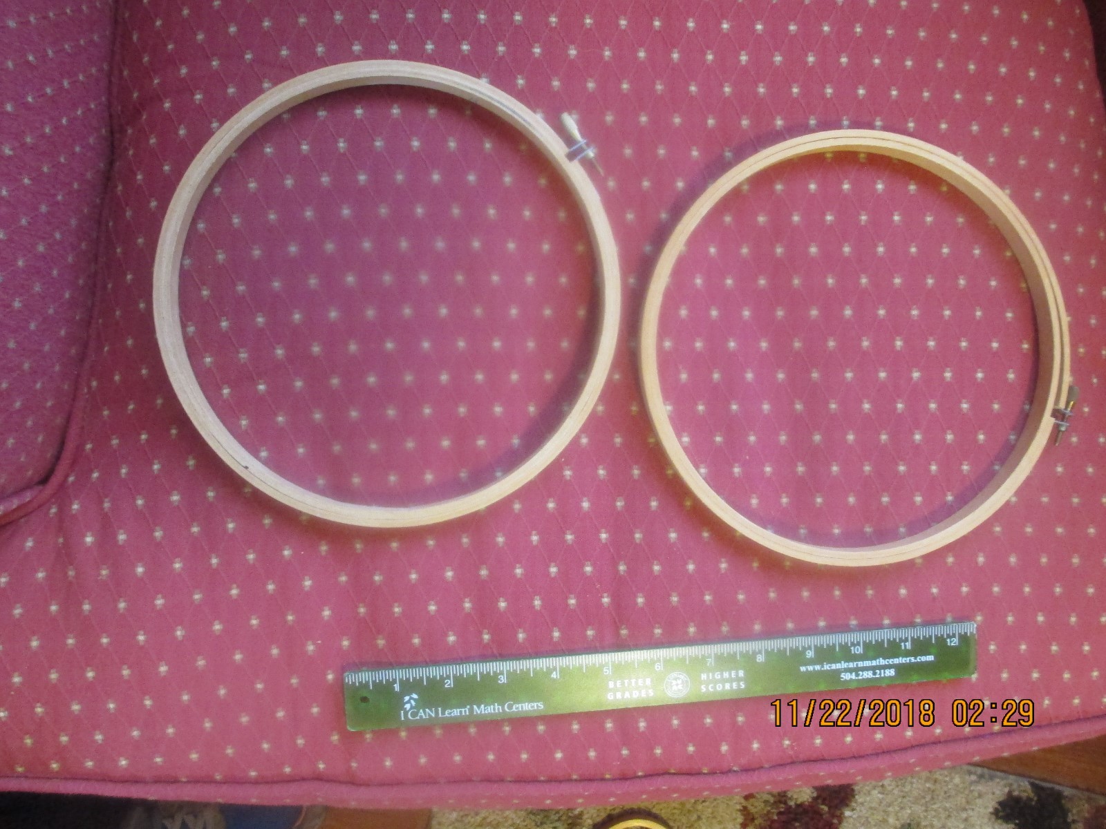 Vintage Embroidery Hoops Mixed Lot 9  Various Sizes Styles up to 14 inches