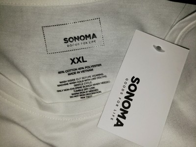 NEW Sonoma XXL Top Tee Women's White American Flag Shirt Patriotic USA