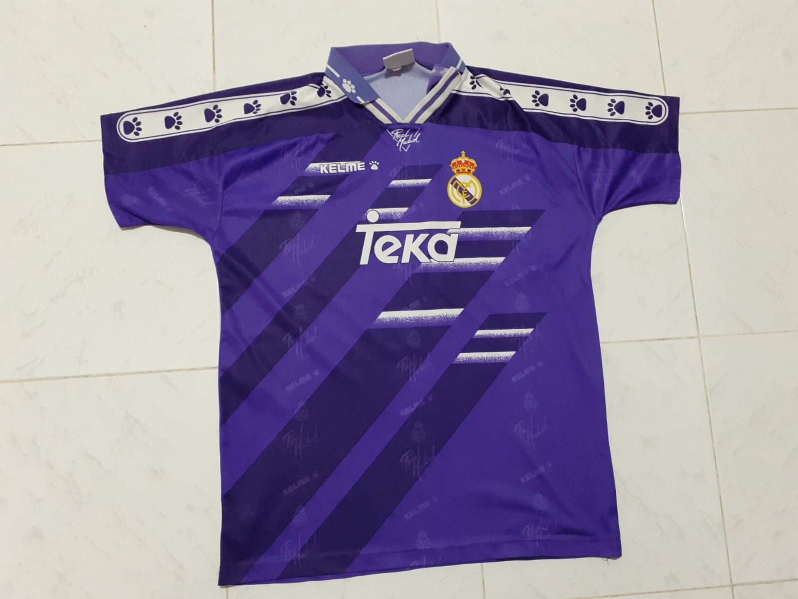 ウェア 1994 1996 kelme real madrid away shirt Real Madrid Kelme 1994 1996 Away Jersey Shirt Camiseta Size 14 | eBay