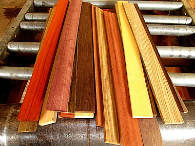 15 COLORFUL PIECES MIXED EXOTIC DOMESTIC SPECIES CUTTING BOARD WOOD LUMBER ~24''