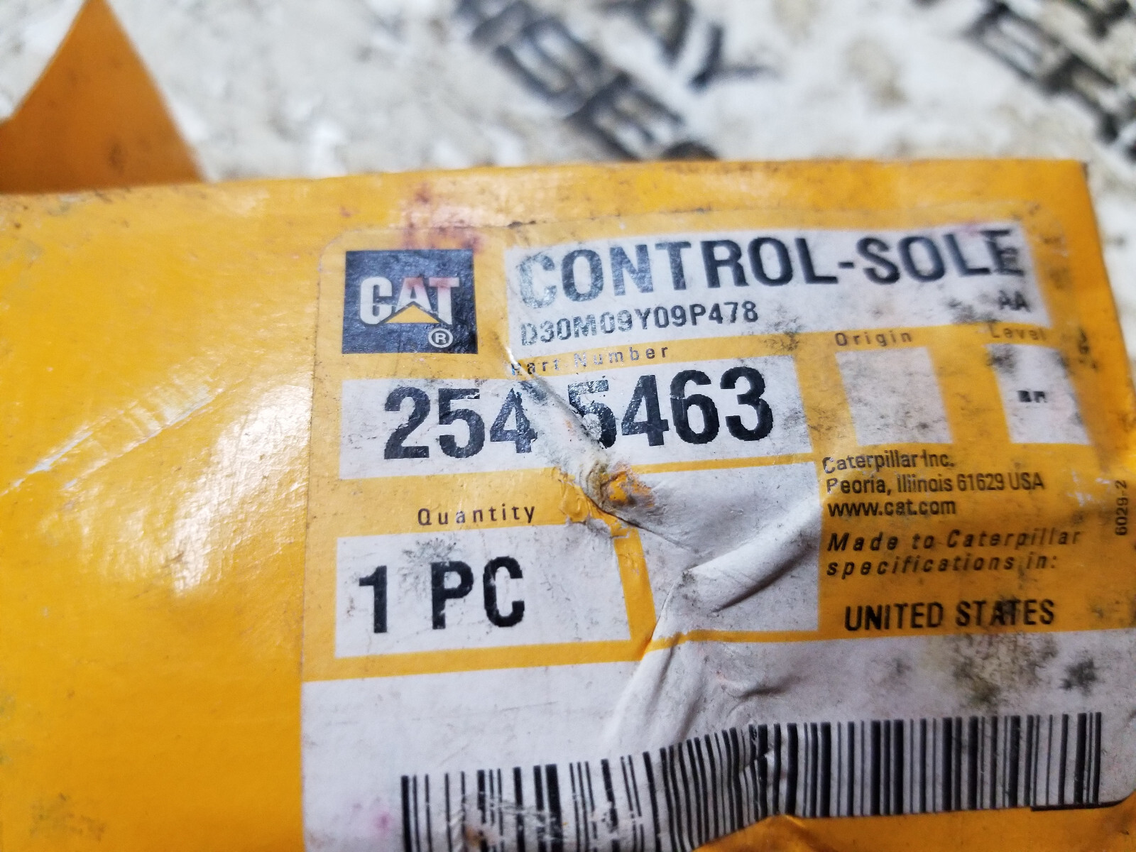 CATERPILLAR 254-5463 CONTROL SOLENOID 2545463 - Picture 4 of 5
