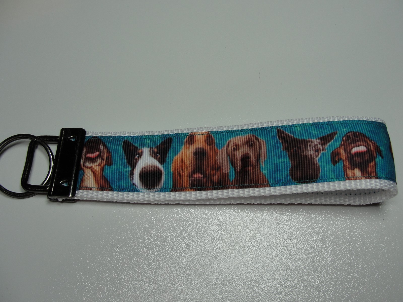 Funny Dog Faces Selfies Key fob Strap or Key - Purse or Wallet Strap