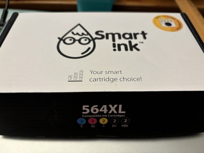 Smart Ink 564XL Magenta, Cyan, Yellow, Black & Photo Black Sealed, New + 3 Bonus