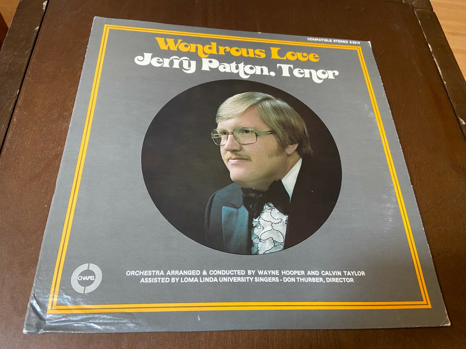 Jerry Patton, Tenor~Wondrous Love~EX~RARE~Kings Heralds
