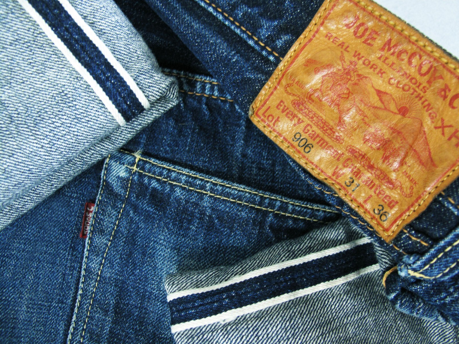 パンツ JOE McCOY / 906 selvedge denim pants HOT VTG 90's Men's JOE McCOY @ LOT 906 SELVEDGE JP Denim