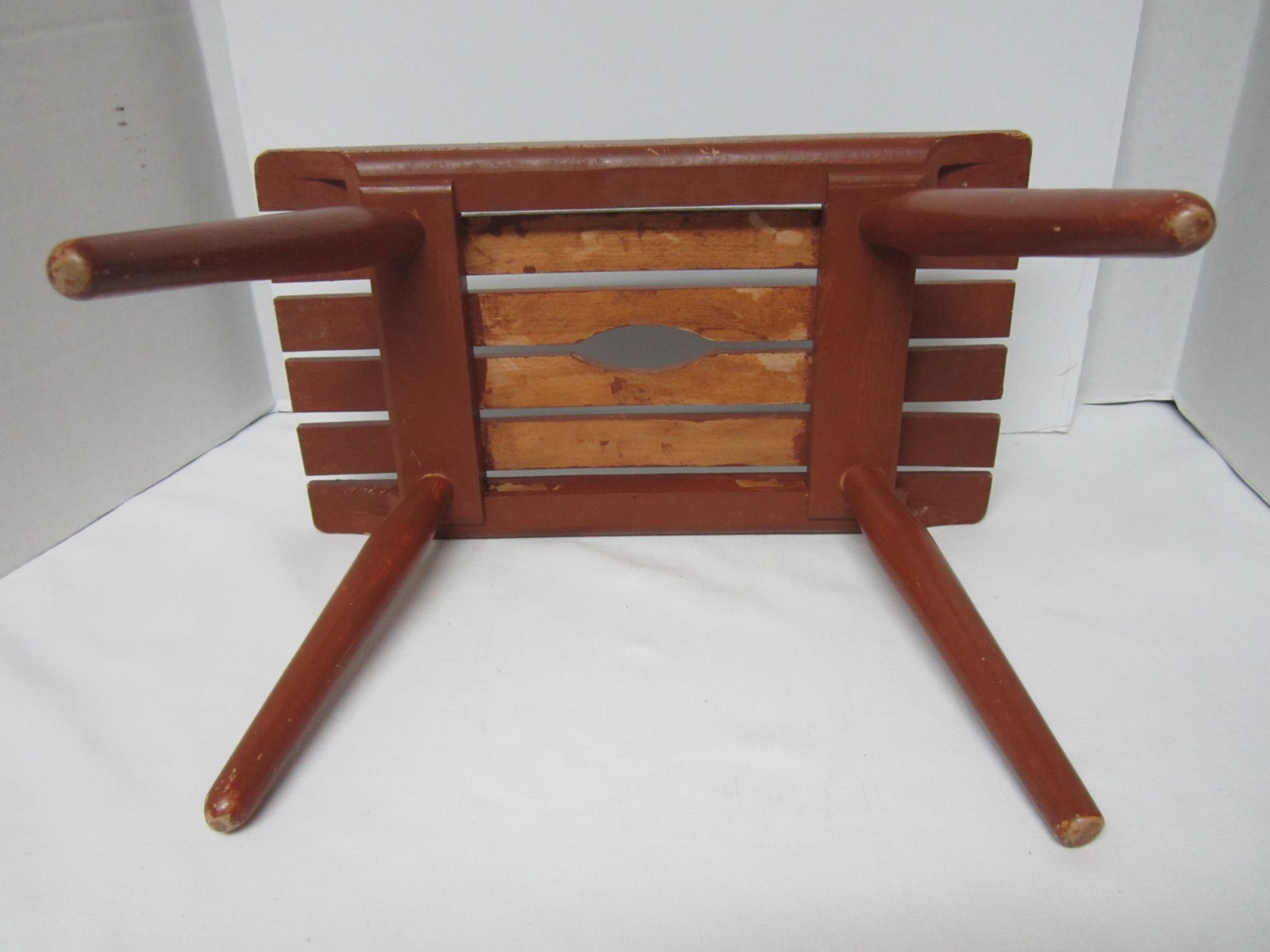Vintage Milking Foot Stool Seat Wood with cutout ~ Farmhouse Decor Plant Stand