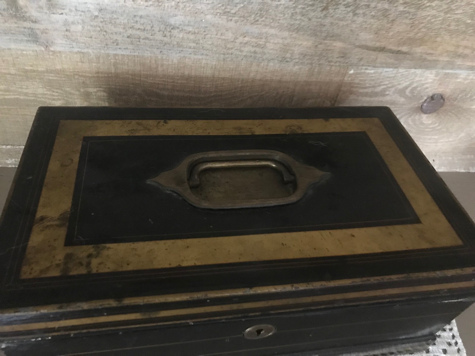 Vintage The Safe Cash Box Large Size Complete No Key