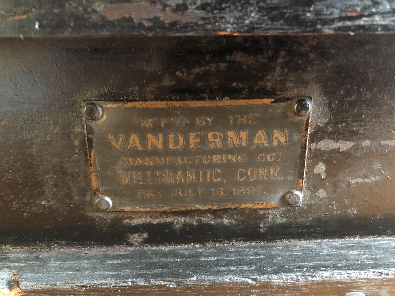 Hudson and Manhattan RR Antique 1897 Vanderman Gold Bullion RailRoad Box