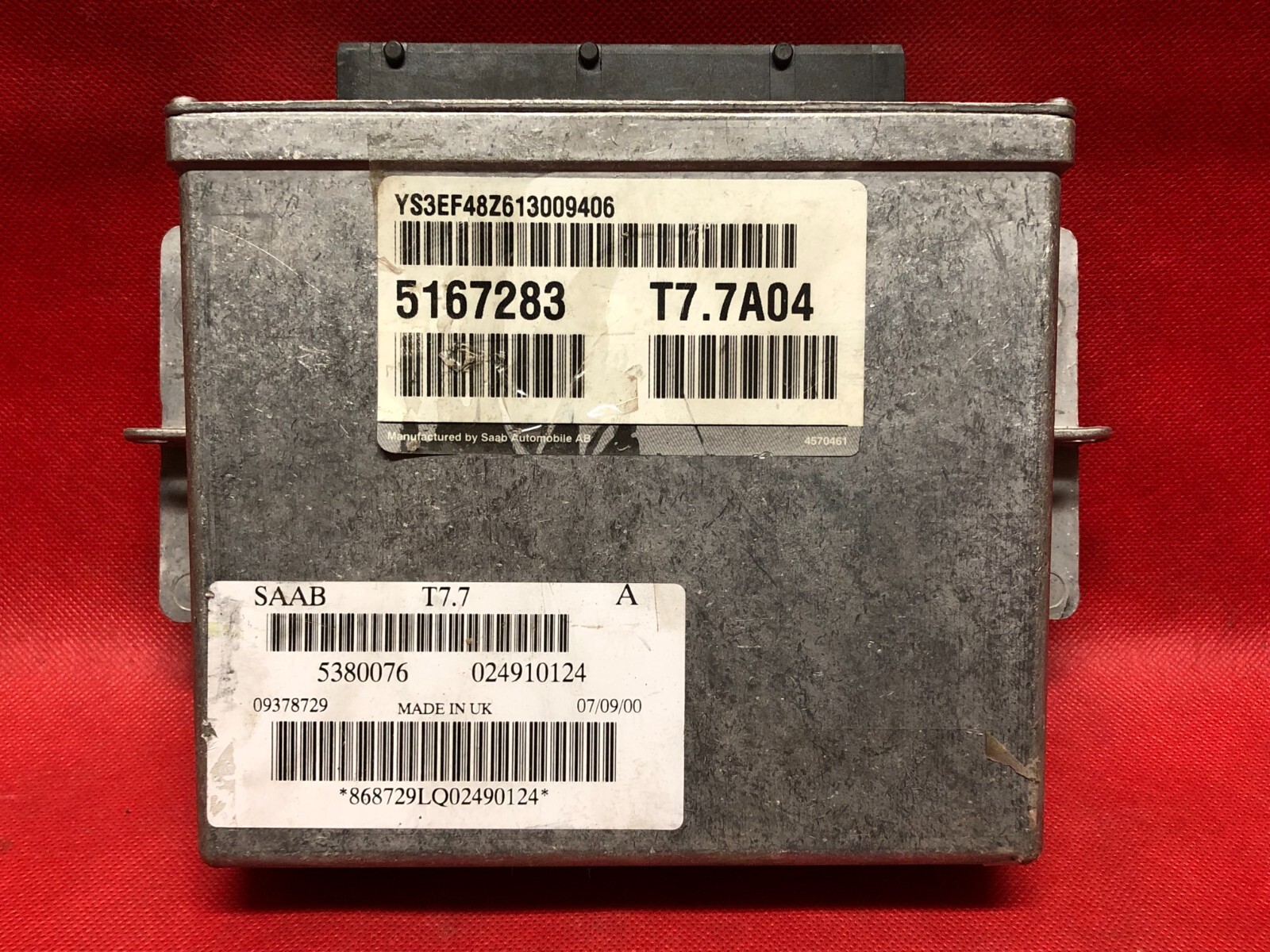 05 SAAB 9-5 95 ECU ECM PCM ENGINE CONTROL MODULE 5380076 T7