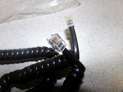 NEW Black Phone Cord 48