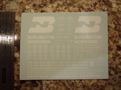 Burlington Northern BN 4650 cf ACF hoppers Original Scheme HO Decals Black Swamp