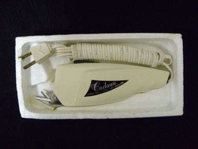 VINTAGE CADAUX AUTOMATIC ELECTRIC SCISSORS NEW & UNUSED IN ORIGINAL BOX TESTED