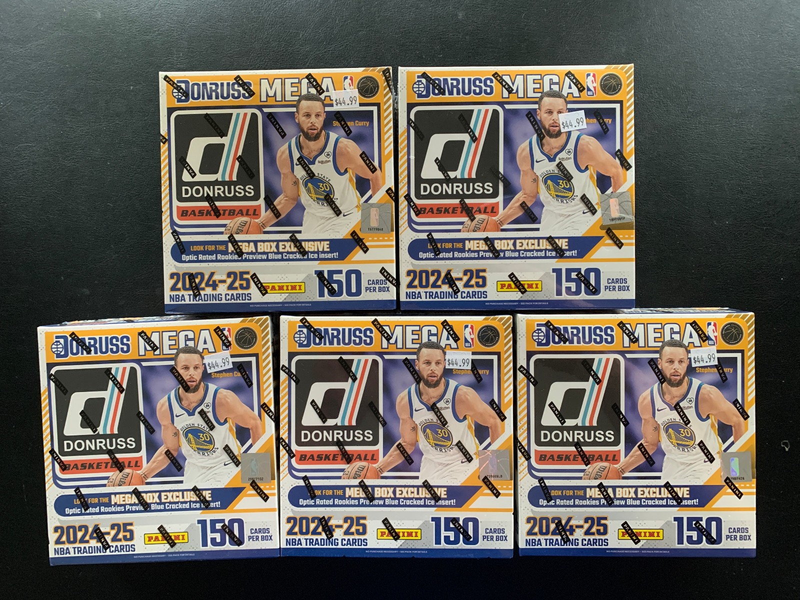 2024 Panini Donruss NBA Basketball Factory Sealed Mega Box Lot Of 5