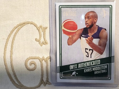 Khris Middleton, Milwaukee Bucks, 2021 Onyx Vintage VBKH Khris Middleton, Milwaukee Bucks, 2021 Onyx Vintage VBKH