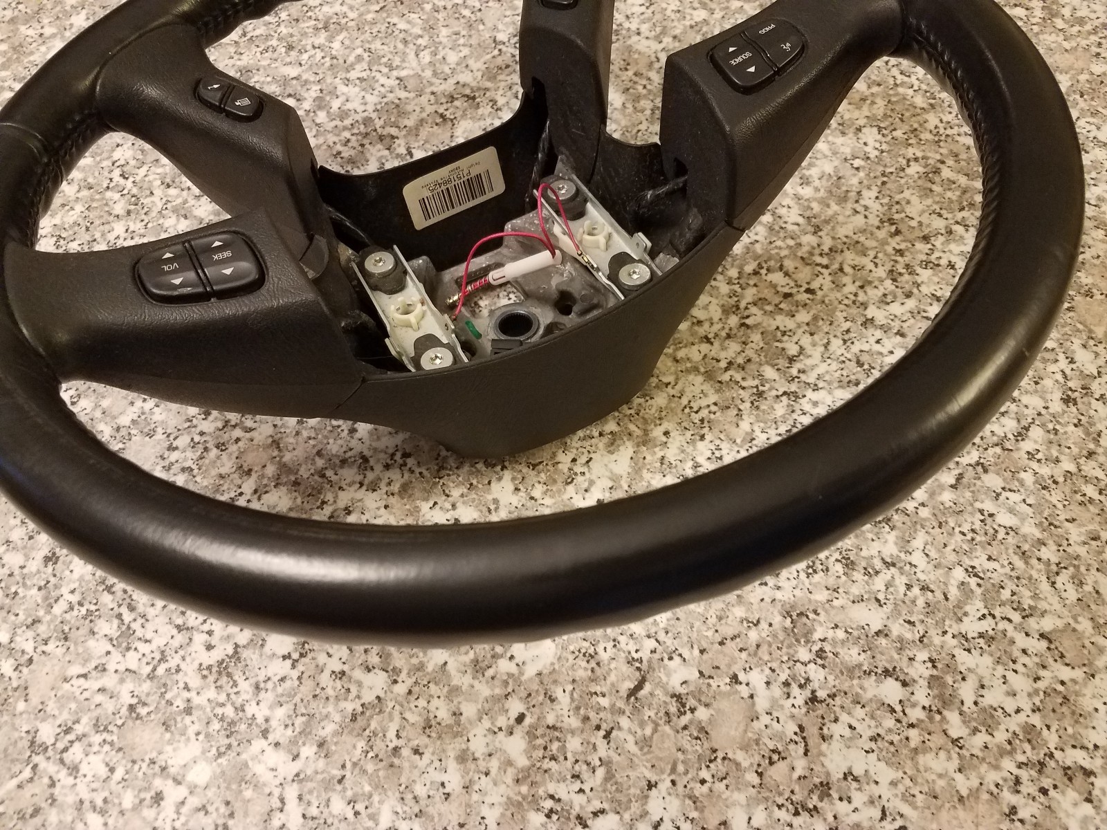 ✅ OEM Black Leather Steering Wheel silverado Chevy GMC