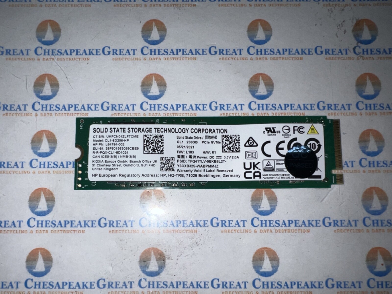 HP CL1-8D256-HP 440 G7 SSSTC 256GB M.2 NVMe SSD L64784-002