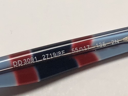 Dolce & Gabbana DD 3091 Sunglasses 2719/8F Frames Blue/Red Stripped 55/17/135