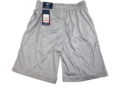Reebok Pyro Training Shorts Slim 9  Men s Small Sleet Heather  Light Gray Color