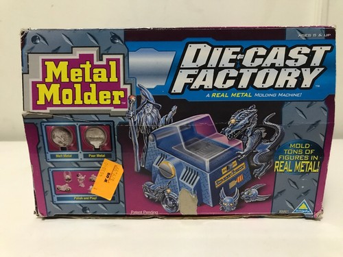 Vintage Toymax Metal Molder Die Cast Factory (AS IS) w/ Molds & Refills RARE