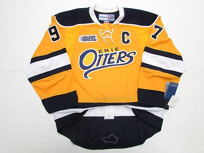 CONNOR McDAVID ERIE OTTERS AUTHENTIC THIRD ALTERNATE REEBOK EDGE 2.0 7287 JERSEY