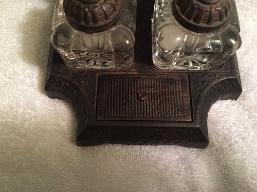 Beautiful Antique Double Well Inkwell