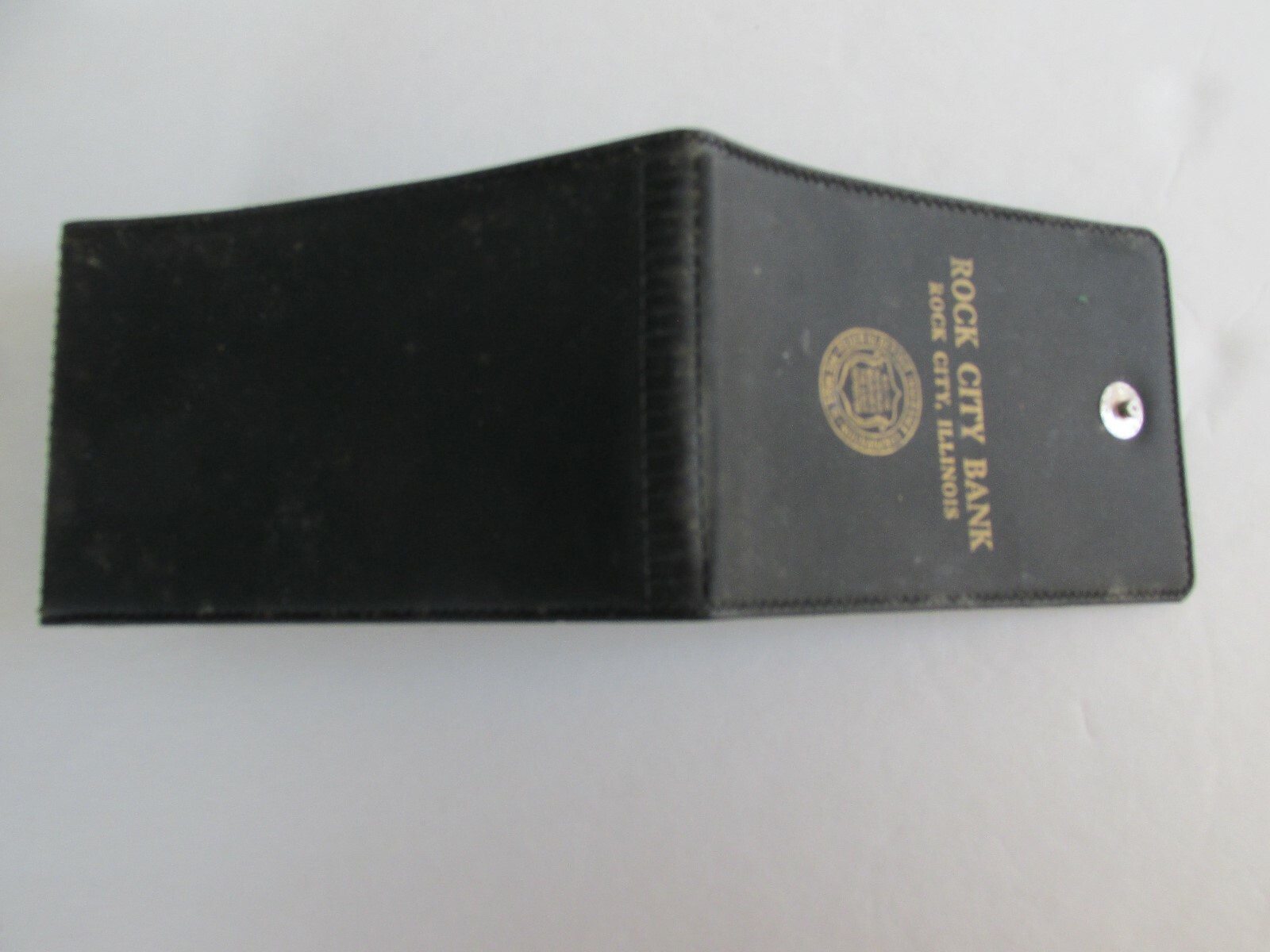 XX128 Rock City Bank IL Illinois pocket notebook Note Book wallet advertising