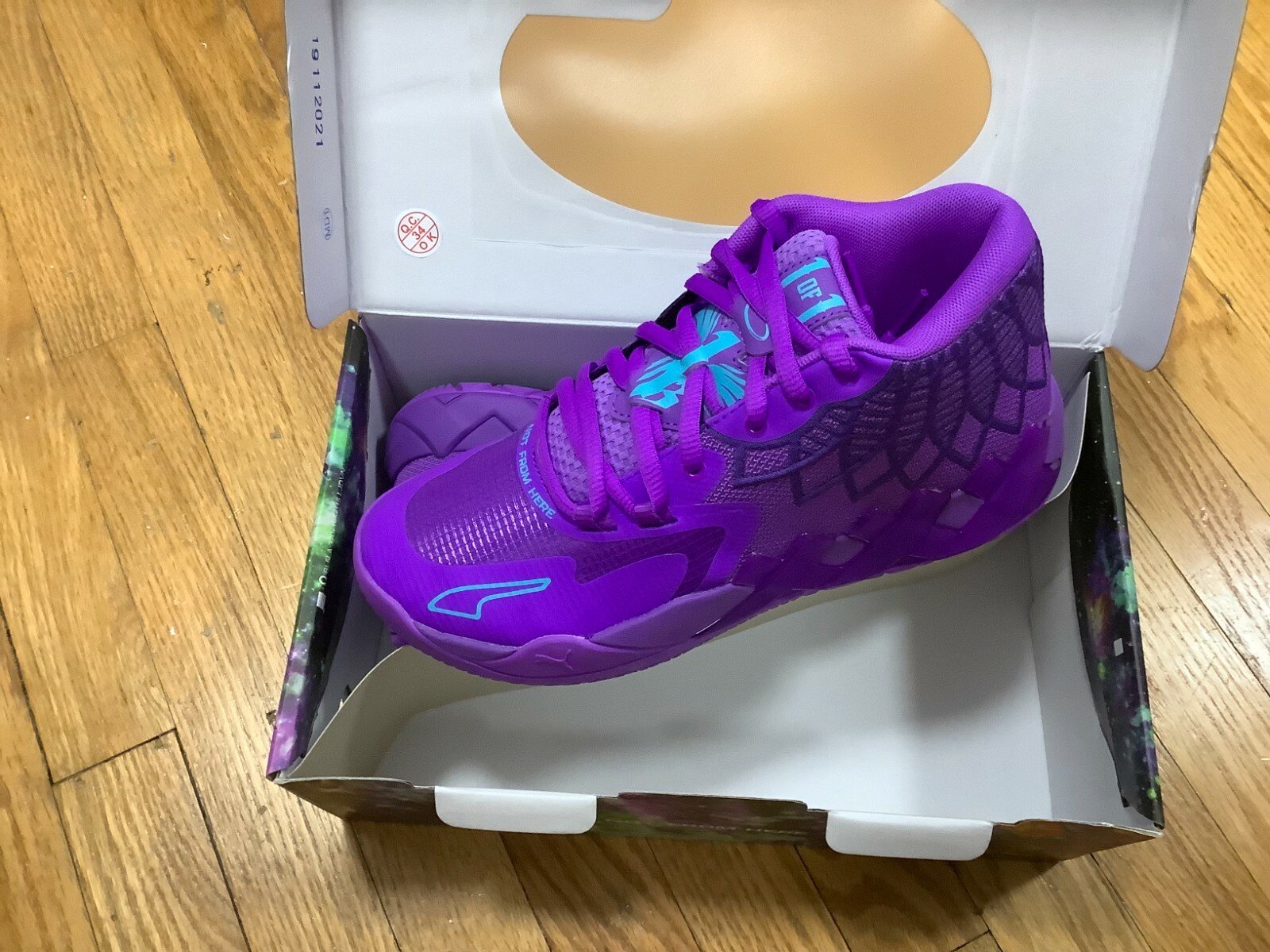 Pre-owned Puma Mb.01 Purple Queen City Lamelo Ball Boys Asg All Star Game 2022 376886-10