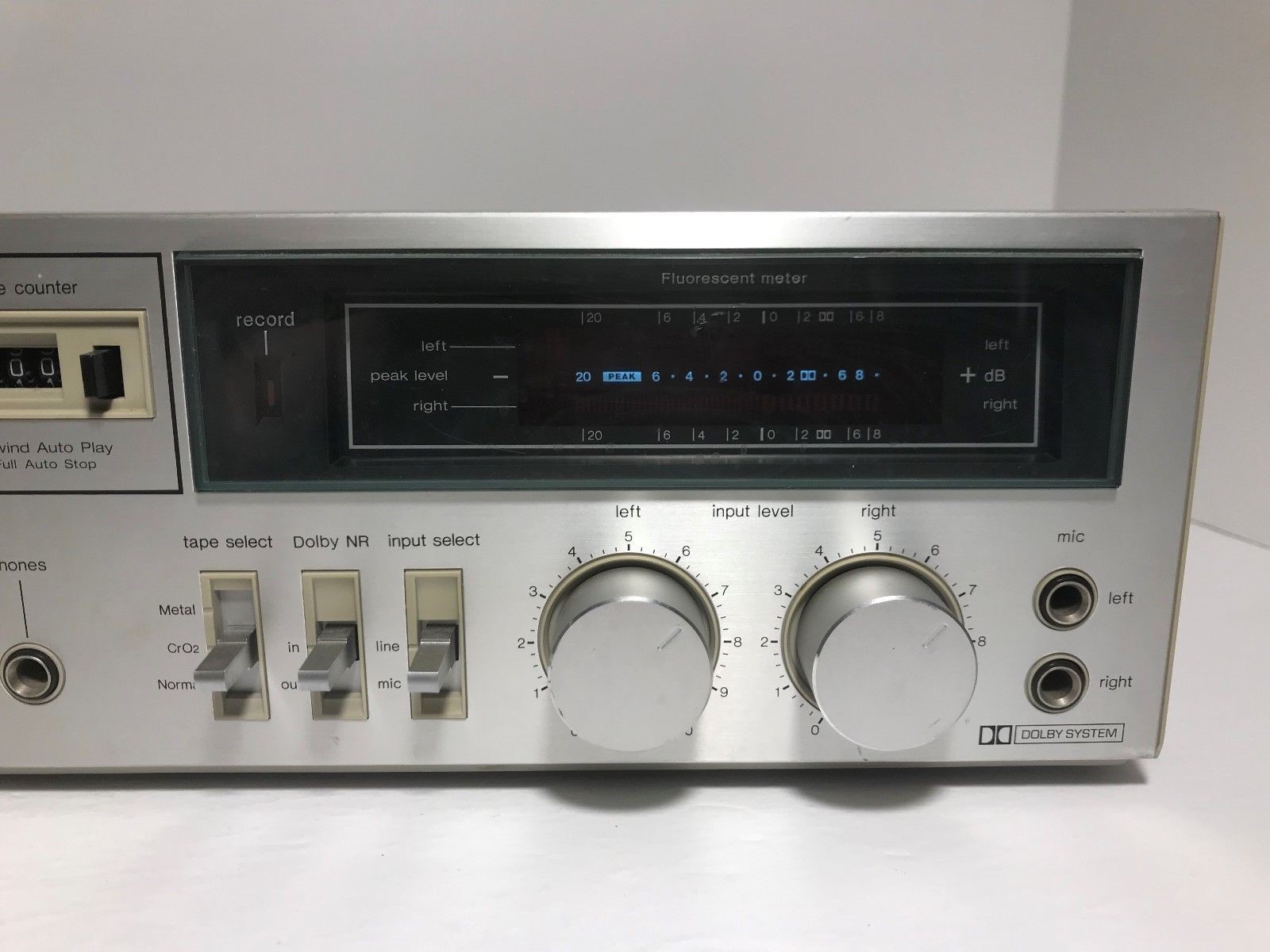 Vintage 1982 Technics RS-M215 2 Head Stereo Cassette Deck w/Dolby