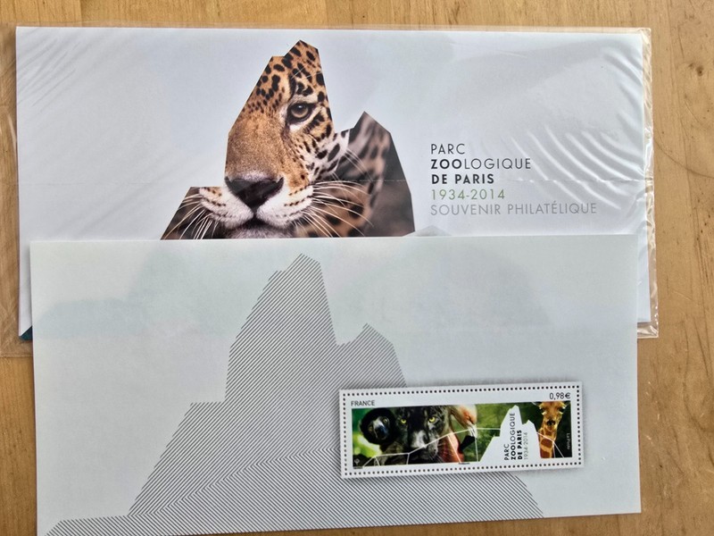 Timbre France Bloc Souvenir 96** Parc Zoologique 2014 Neuf Sous Blister
