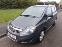 2014 Vauxhall Zafira 1.6i [115] Exclusiv 5dr MPV Petrol Manual