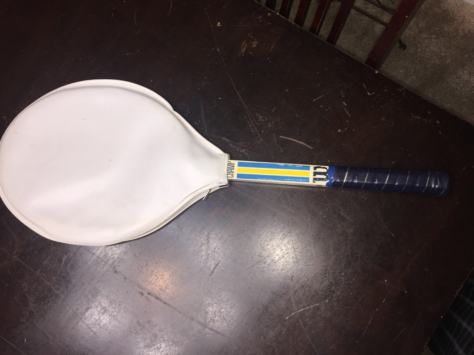 Vintage Wilson Junior Champ Tennis Racquet with cover