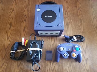 Nintendo GameCube Indigo DOL-001 w/ GC Loader PNP HW1 Bundle