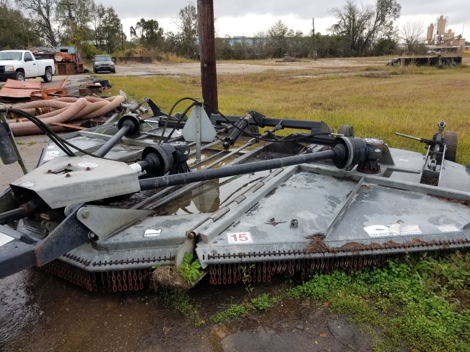Used Case International 7120 Diesel Tractor with Air Conditioning and Bushhog