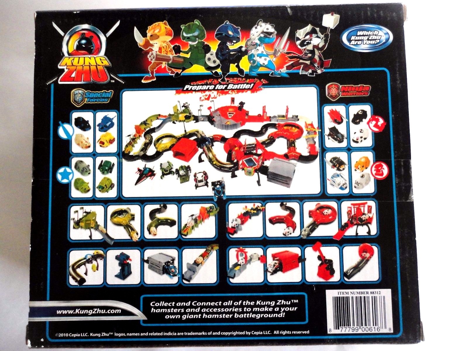 KUNG ZHU Ninja Zhu Zhu Scorpion Tank Twin Scorpion Claw Blades Two Missiles 4+