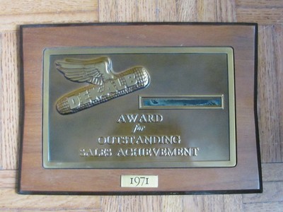 VTG DEKALB SEED CORN FARM DEALER SALES AWARD PLAQUE WALL SIGN  EAR CORN G