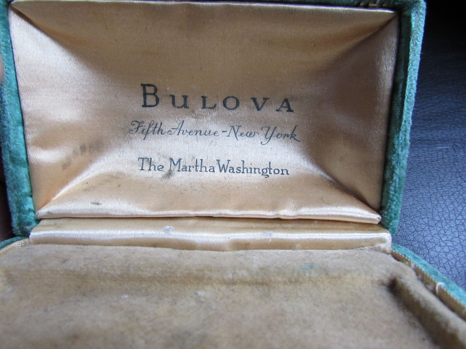 Bulova Case Martha Washington Lighter Display Case Fifth Avenue New York