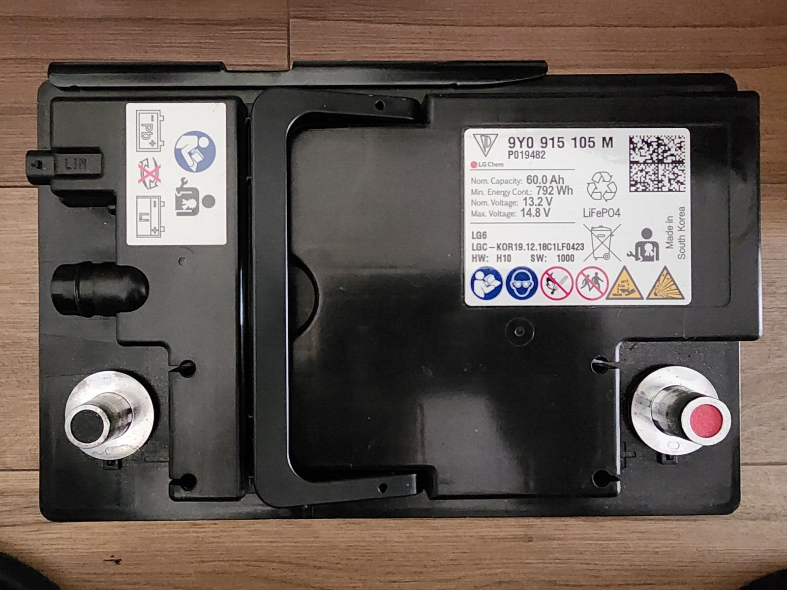 NEW OEM LIB 9Y0915105M Porsche Cayenne LiFEPO4 MAIN BATTERY 13.2V