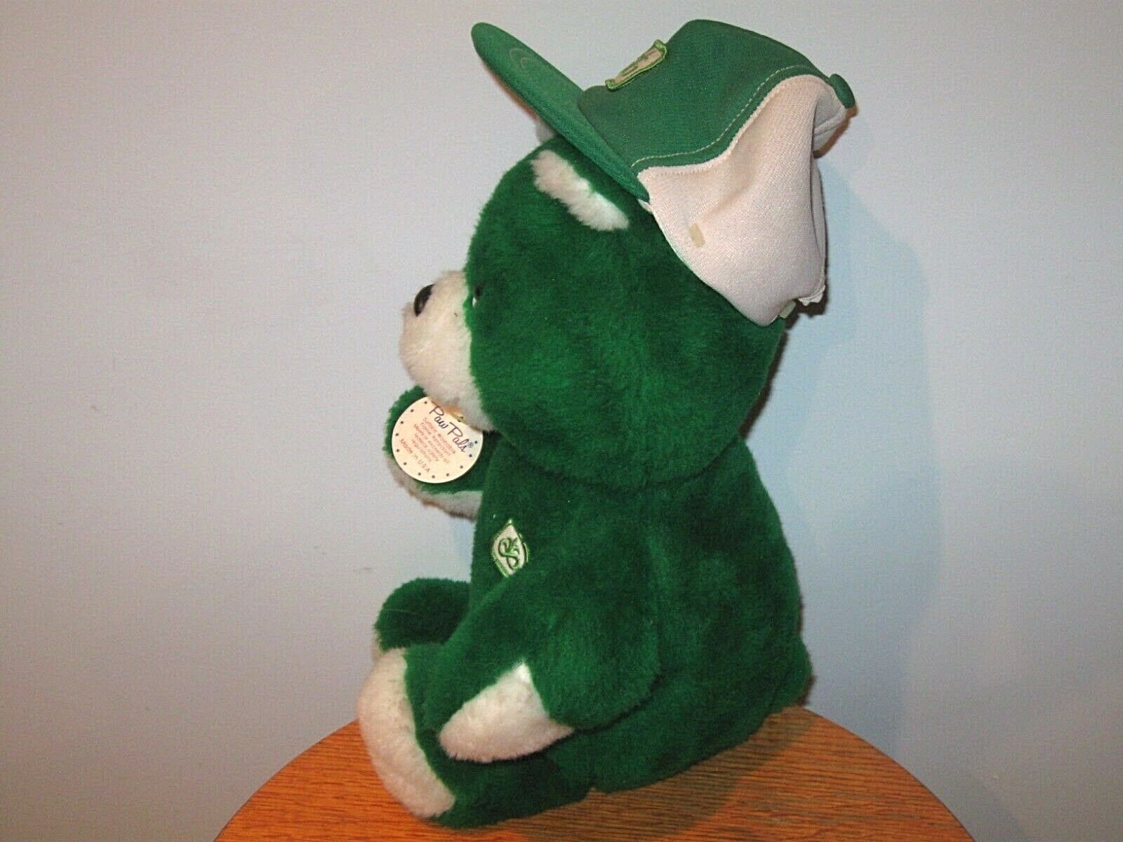 Vintage 1984 Pioneer Hybrid Seed Corn Teddy Bear W/ Cap Hat Paw Pals Farm Adv
