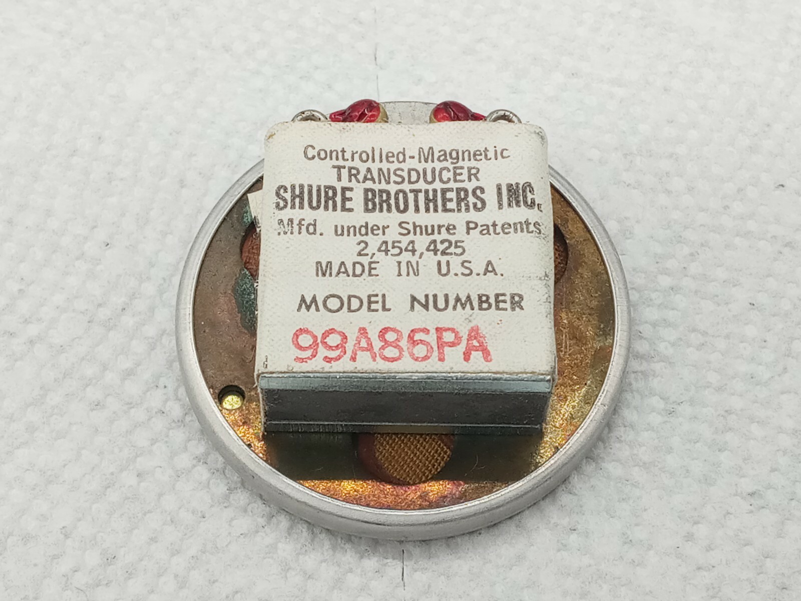 1 NOS 99A86 PA Shure Element Harmonica Mic 1002 OhmsのeBay公認海外